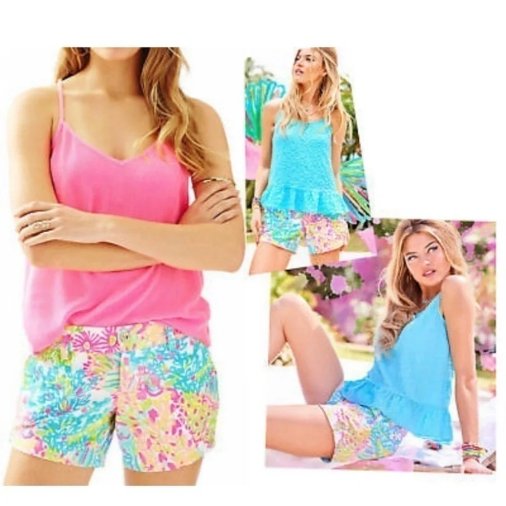 Lilly Pulitzer The Callahan Coral Print Shorts